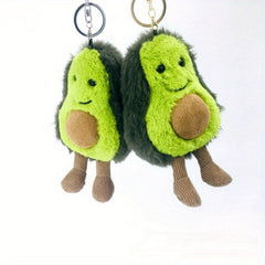 Avocado Pendant Plush Toy Mushroom Strawberry Watermelon Key Chain Doll