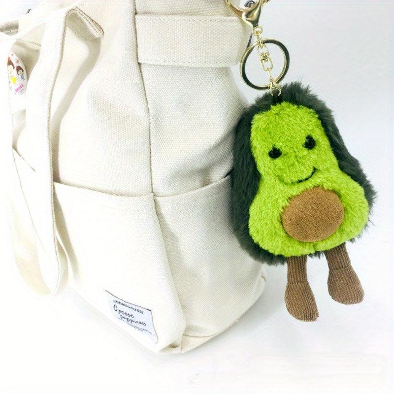 Avocado Pendant Plush Toy Mushroom Strawberry Watermelon Key Chain Doll