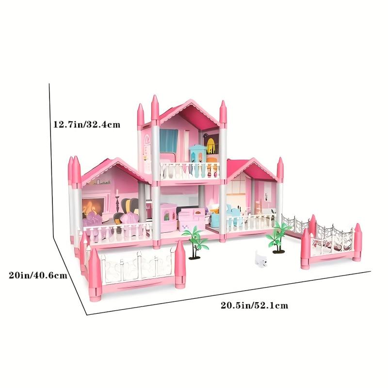 Colorful Toy House with Furniture Accessories - Ideal Gift for Girls aged 5-12