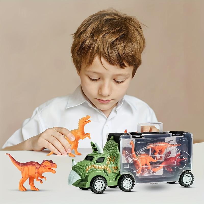 Audrey Dinosaur Truck Car with 6 Mini Dinosaur Animals