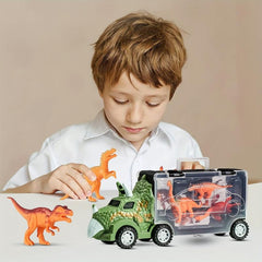 Audrey Dinosaur Truck Car with 6 Mini Dinosaur Animals