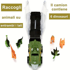 Audrey Dinosaur Truck Car with 6 Mini Dinosaur Animals