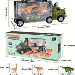 Audrey Dinosaur Truck Car with 6 Mini Dinosaur Animals