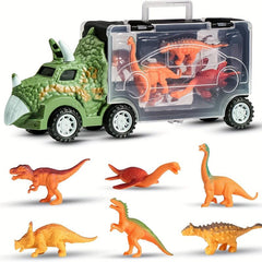 Audrey Dinosaur Truck Car with 6 Mini Dinosaur Animals