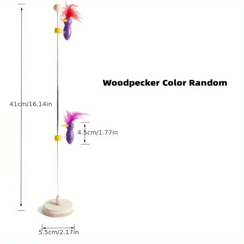 Woodpecker Decompression Toy Wooden Colored Toy