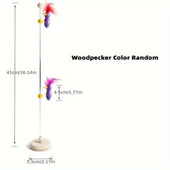 Woodpecker Decompression Toy Wooden Colored Toy