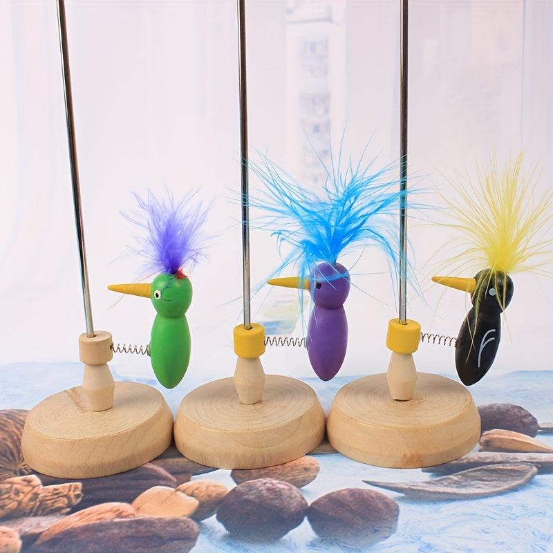 Woodpecker Decompression Toy Wooden Colored Toy