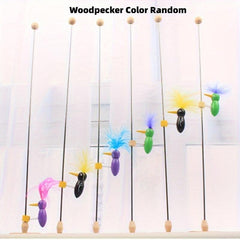 Woodpecker Decompression Toy Wooden Colored Toy
