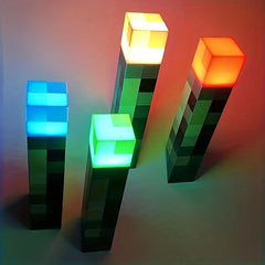 Brown Stone Torch Light Toy USB Rechargeable Decor