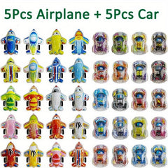 50pcs Pull Back Car Pull Back Plane Random Pull Back Automatic Running Car