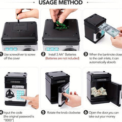 Kids Electronic Coin Savings Jar w/ Password Protection