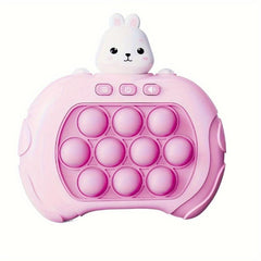 Rabbit Pop Fidget Game Quick Push Bubble Toy Pop It Pro Light Up Game