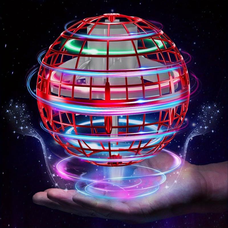 Flying Ball Toy with LED Light Fidget Spinner Mini Drone Toy