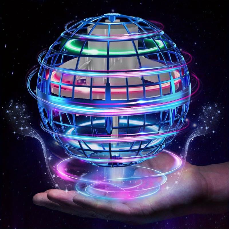 Flying Ball Toy with LED Light Fidget Spinner Mini Drone Toy