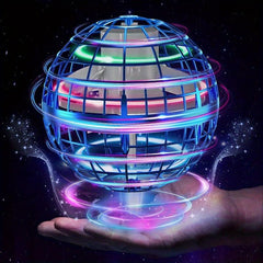 Flying Ball Toy with LED Light Fidget Spinner Mini Drone Toy