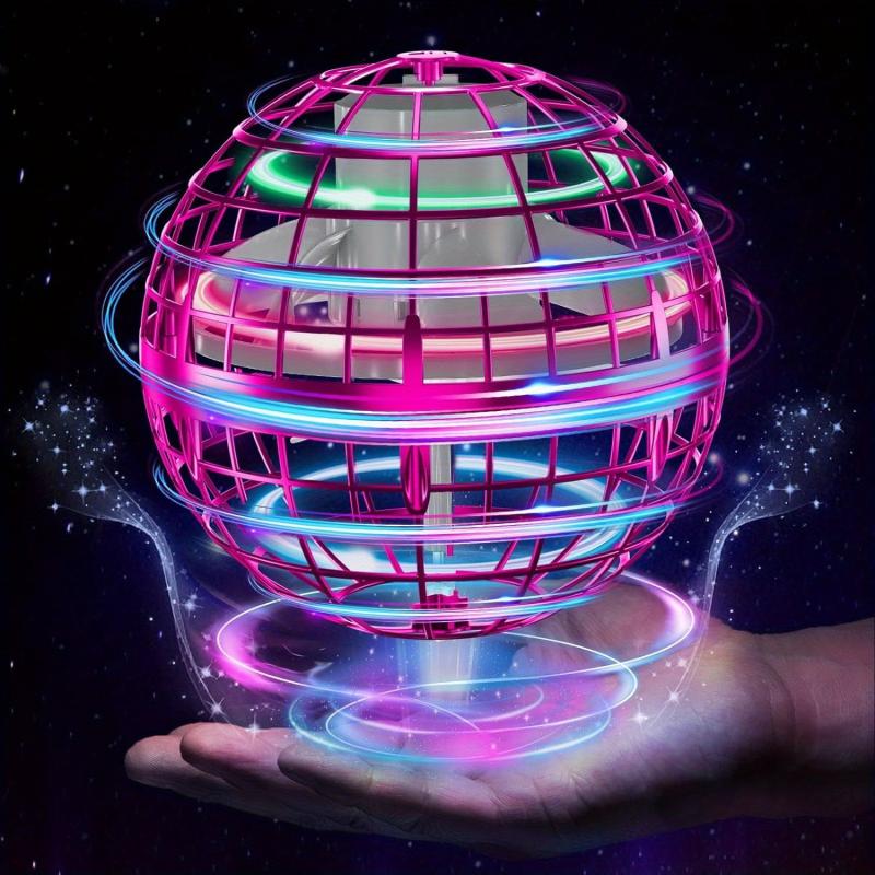 Flying Ball Toy with LED Light Fidget Spinner Mini Drone Toy