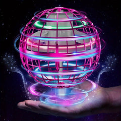 Flying Ball Toy with LED Light Fidget Spinner Mini Drone Toy