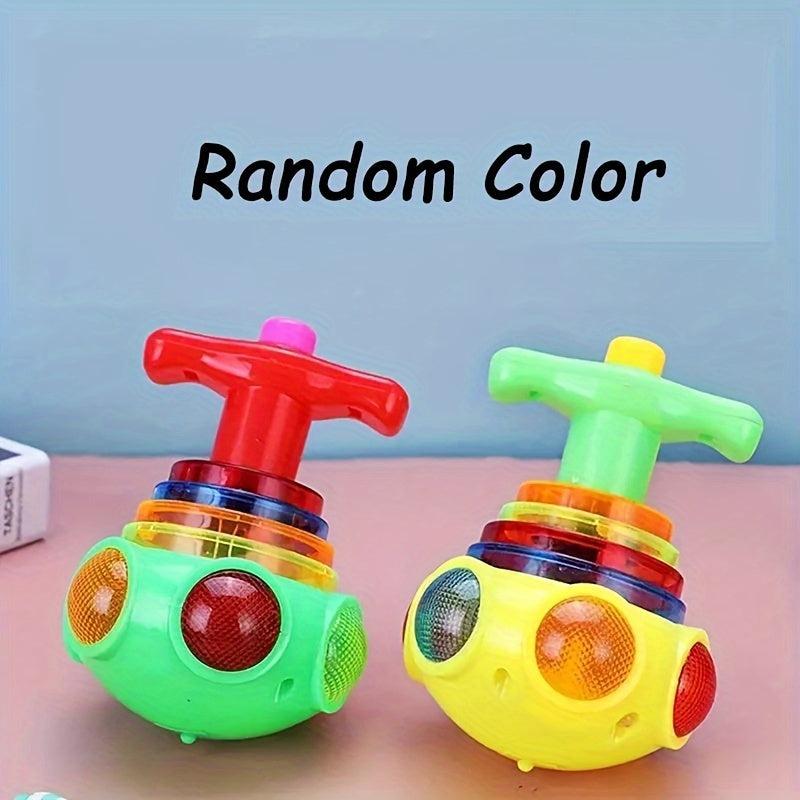 LED Music Rotating Gyro Decompression Toy Christmas Gift