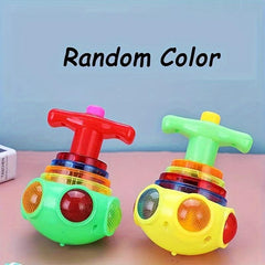 LED Music Rotating Gyro Decompression Toy Christmas Gift