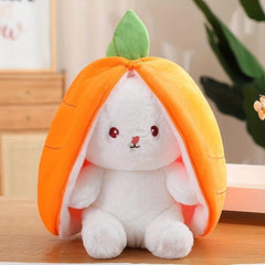 7-inch Strawberry Rabbit Transforming Plush Toy