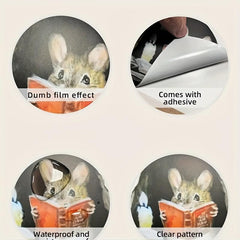 3D Mouse Hole Sticker for Fun Desk Decor