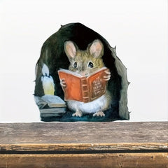 3D Mouse Hole Sticker for Fun Desk Decor