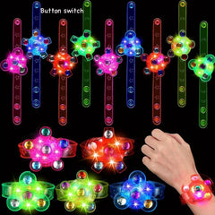 Luminous Rotating Top Bracelet for Kids