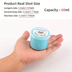 Non Sticky Yellow Apricot Cyan Slime Set Soft and Fun DIY Toy