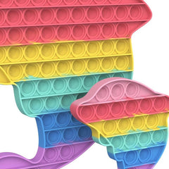 Dolphin Silicone Push Bubbles Fidget Sensory Toy Stress Relief