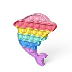 Dolphin Silicone Push Bubbles Fidget Sensory Toy Stress Relief