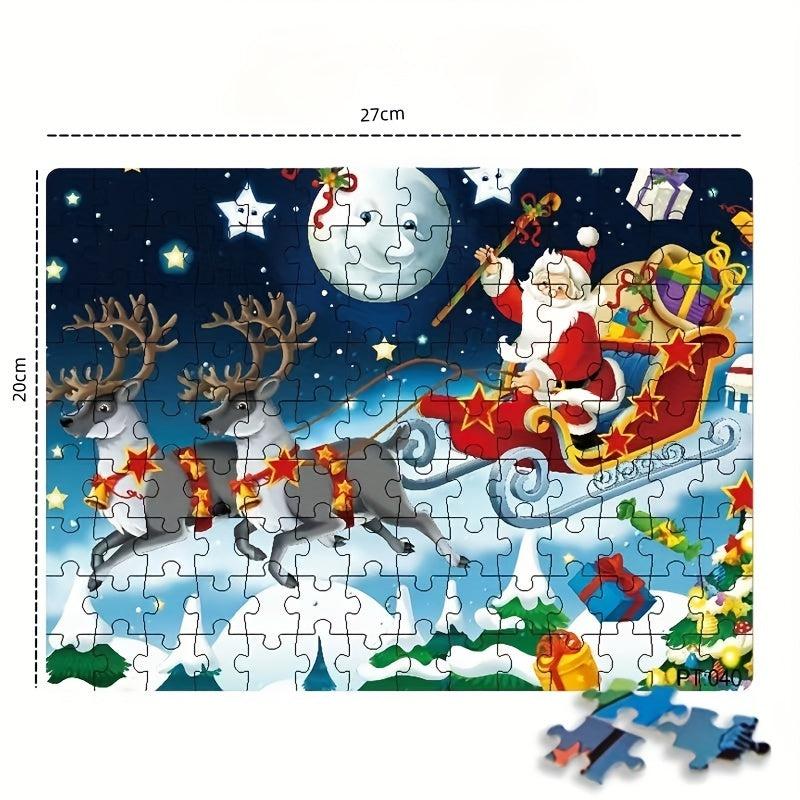 Christmas Santa Claus 126 Pc Puzzle Assembly Gift