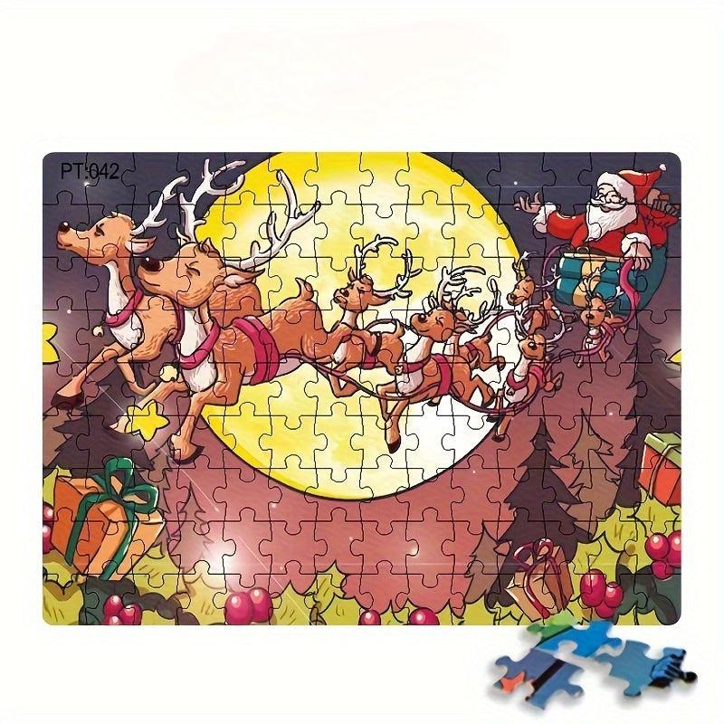 Christmas Santa Claus 126 Pc Puzzle Assembly Gift
