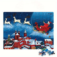 Christmas Santa Claus 126 Pc Puzzle Assembly Gift