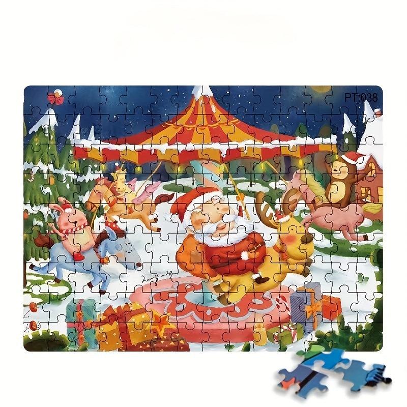 Christmas Santa Claus 126 Pc Puzzle Assembly Gift