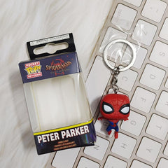 Spider-Man Peter Keychain Anime Figure Movie Peripherals Toy