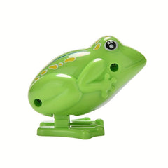 Wind Up Frog Jumping Animal Clockwork Toy Classic Educational Plastic