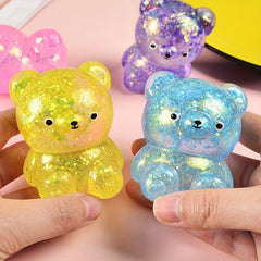 2pcs Maltose Bear Shape Squeeze Toys Decompressing Hyperactivity Toys