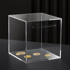 Clear Acrylic Piggy Bank - Save Money for Kids & Adults