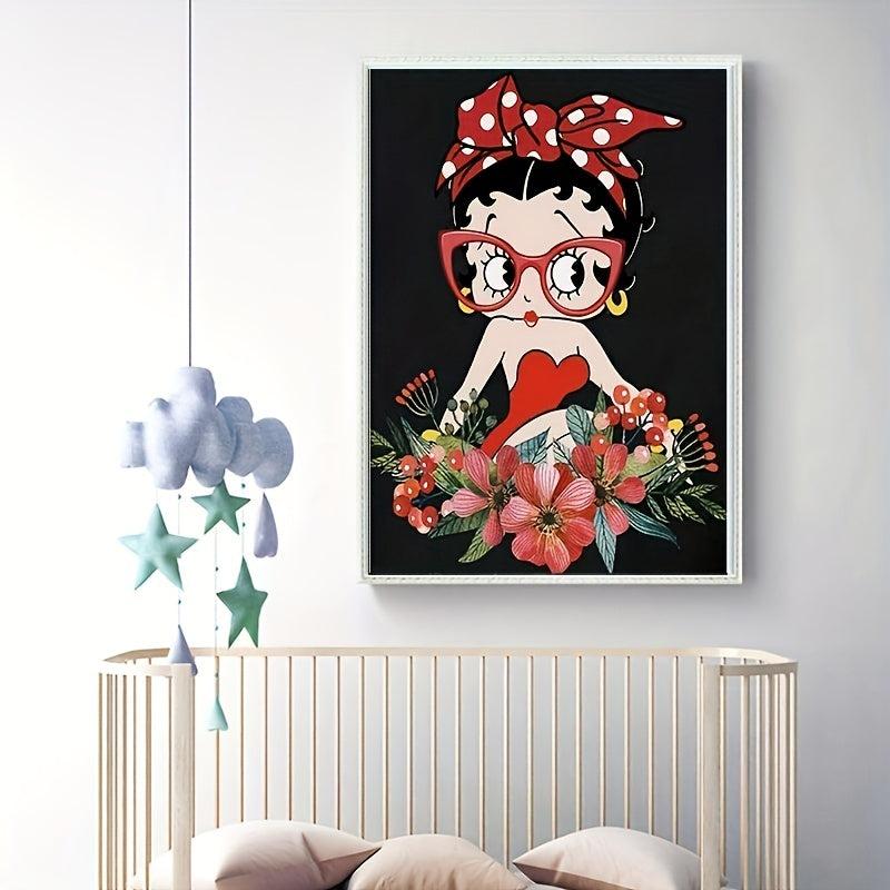 5D Diamond Painting Cartoon Girl Mosaic Cross Stitch Kit