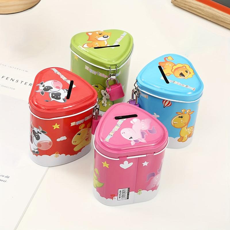 Heart Shaped Piggy Bank - Random Design