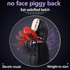 No Face Man Coin Bank Auto Eat Coin Music Piggy Bank Birthday Gift