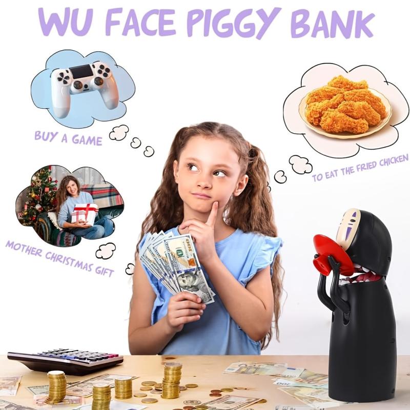 No Face Man Coin Bank Auto Eat Coin Music Piggy Bank Birthday Gift