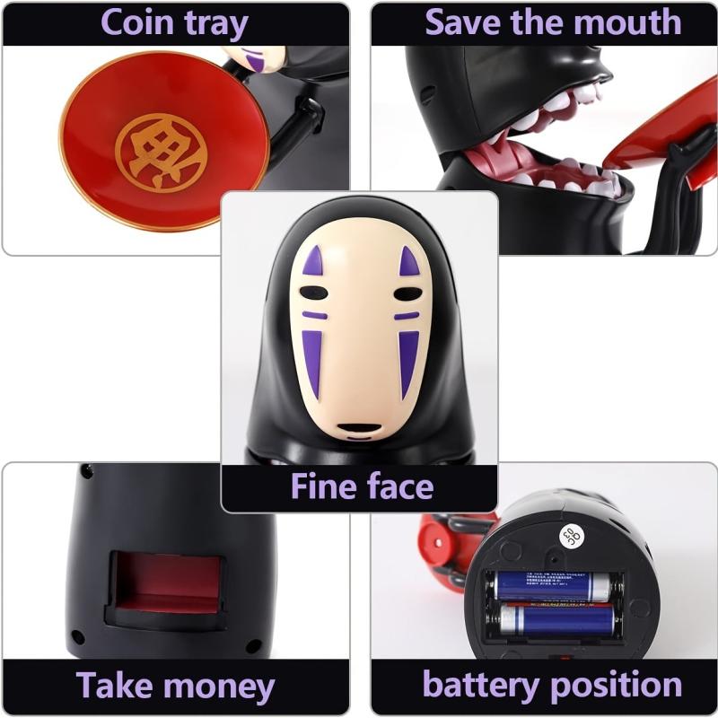 No Face Man Coin Bank Auto Eat Coin Music Piggy Bank Birthday Gift