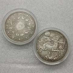 Twelve Constellations Zodiac Sagittarius Coin in Capsule Gift