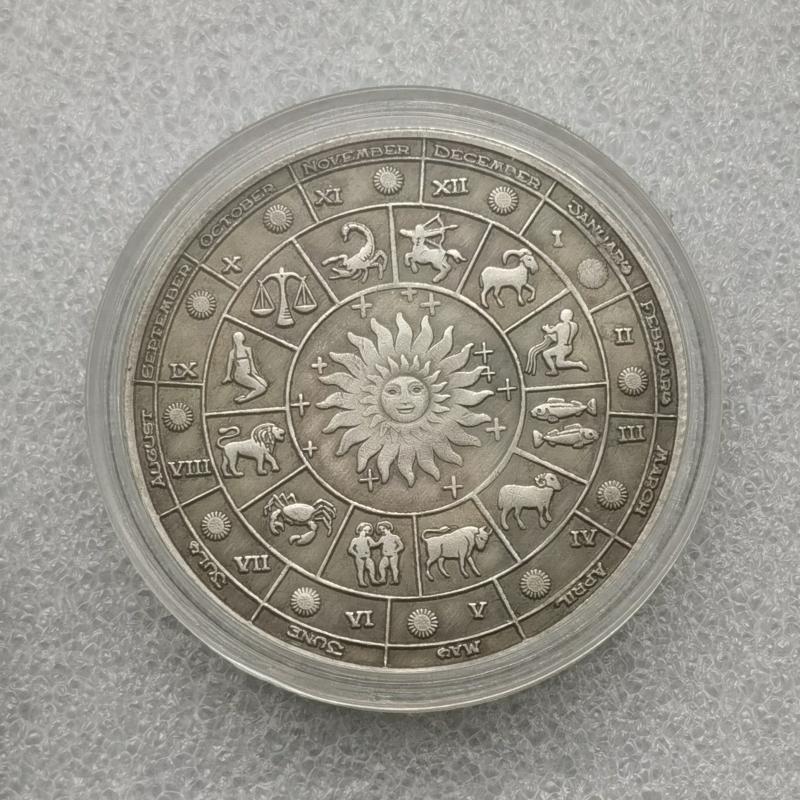 Twelve Constellations Zodiac Sagittarius Coin in Capsule Gift