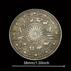 Twelve Constellations Zodiac Sagittarius Coin in Capsule Gift