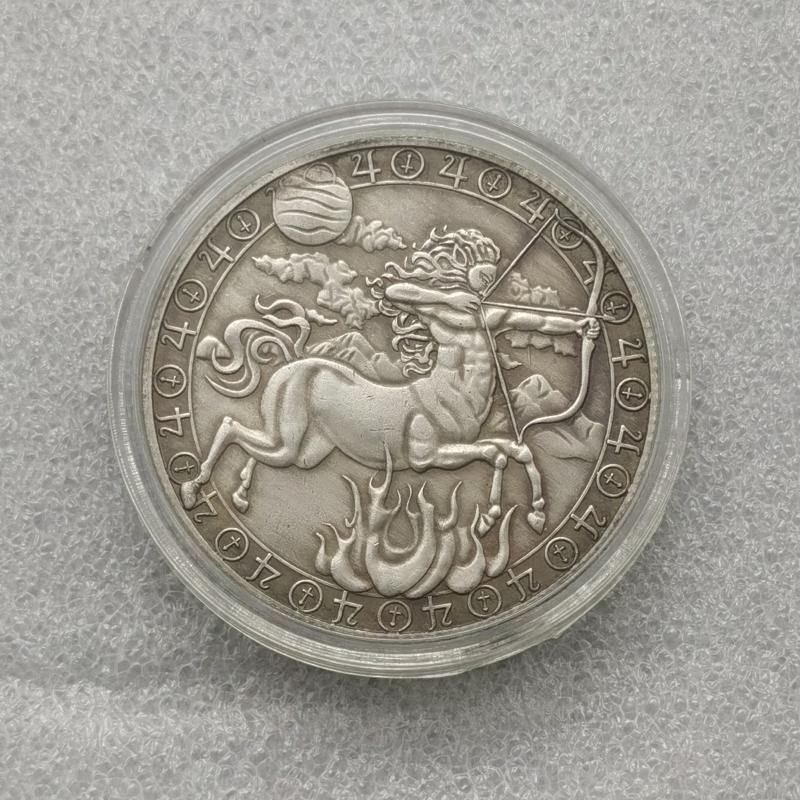 Twelve Constellations Zodiac Sagittarius Coin in Capsule Gift