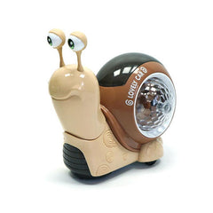 Musical Light-Up Crawling Snail Toy for Babies