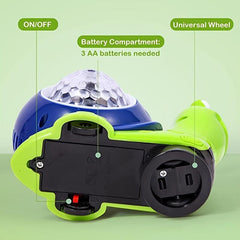 Musical Light-Up Crawling Snail Toy for Babies