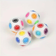 Rainbow Puzzle Ball Speed Cube Fidget Toy